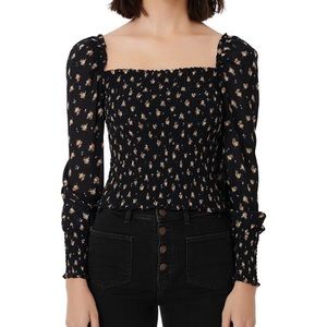 Maje floral smock top